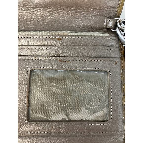 BRIGHTON, SMALL EMBOSSED ANIMAL PATTON LEATHER CROSSBODY BAG - Picture 12 of 16